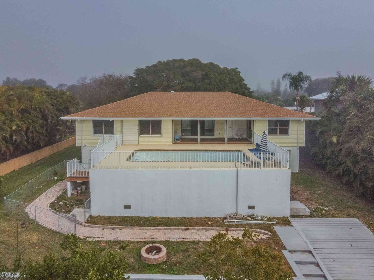 aerial rear pool deck