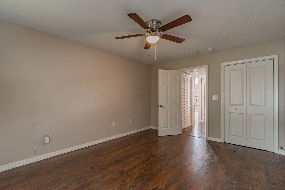 before waterfront renovation bradenton bedroom closet ceiling fan