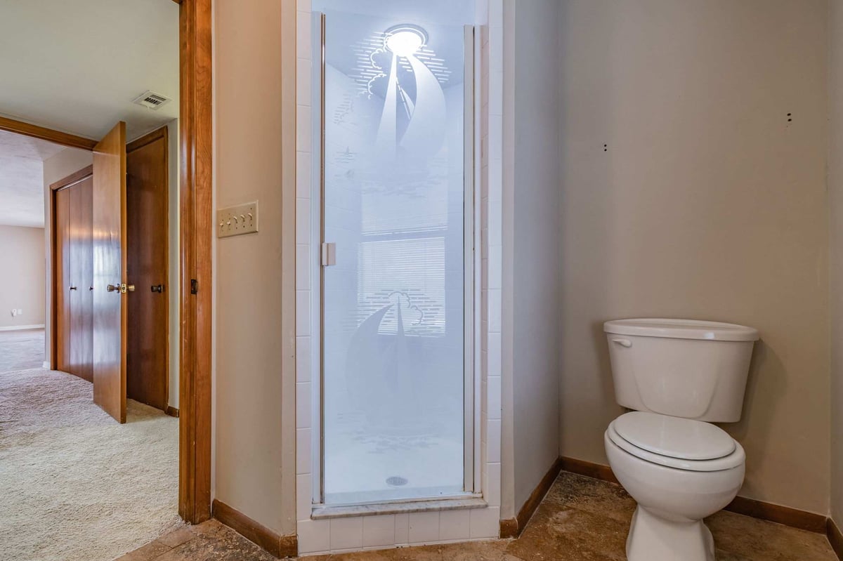 before waterfront renovation bradenton master bath etched glass shower