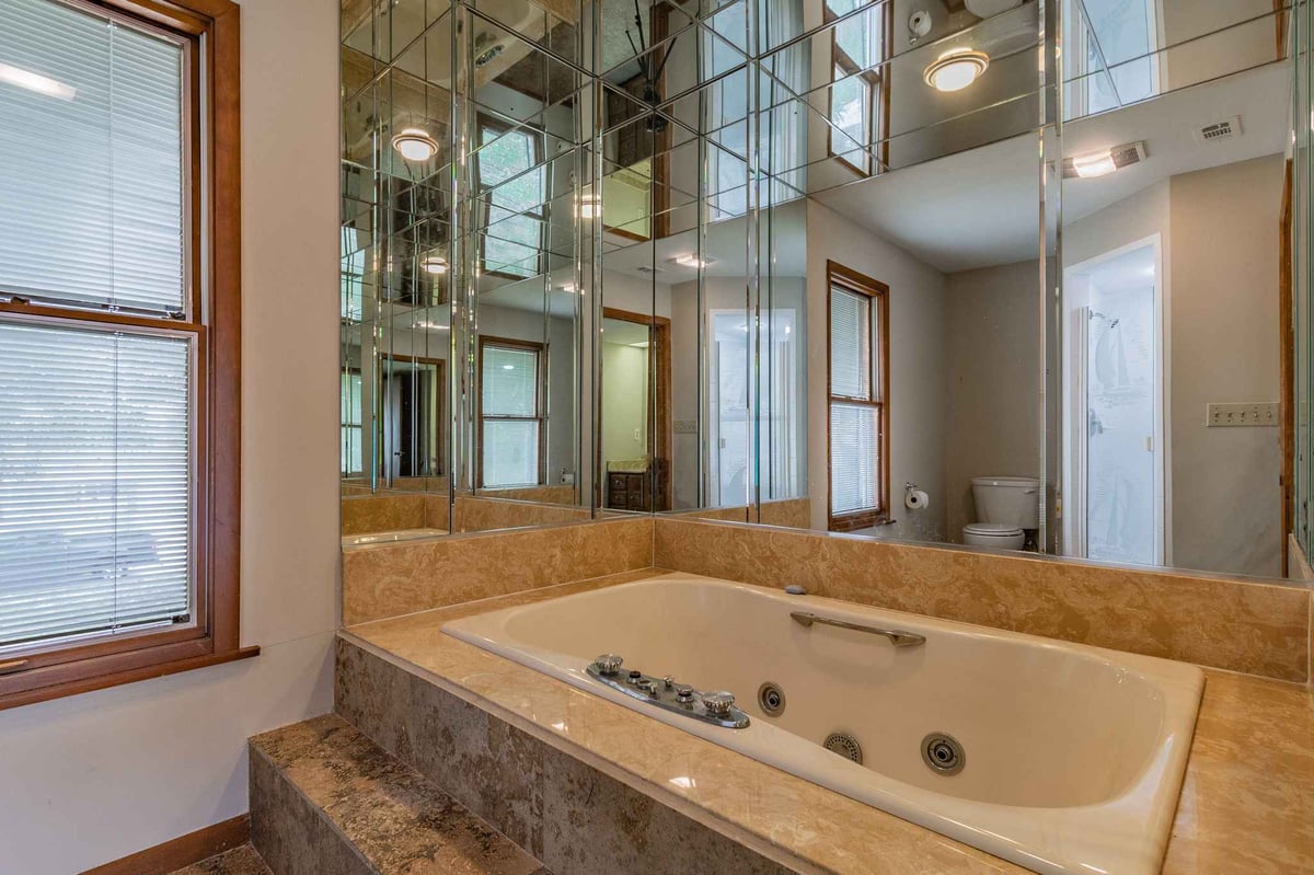 before waterfront renovation bradenton master bath jacuzzi mirror tile