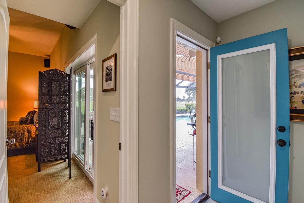 45th st west bradenton hallway teal front door pool view