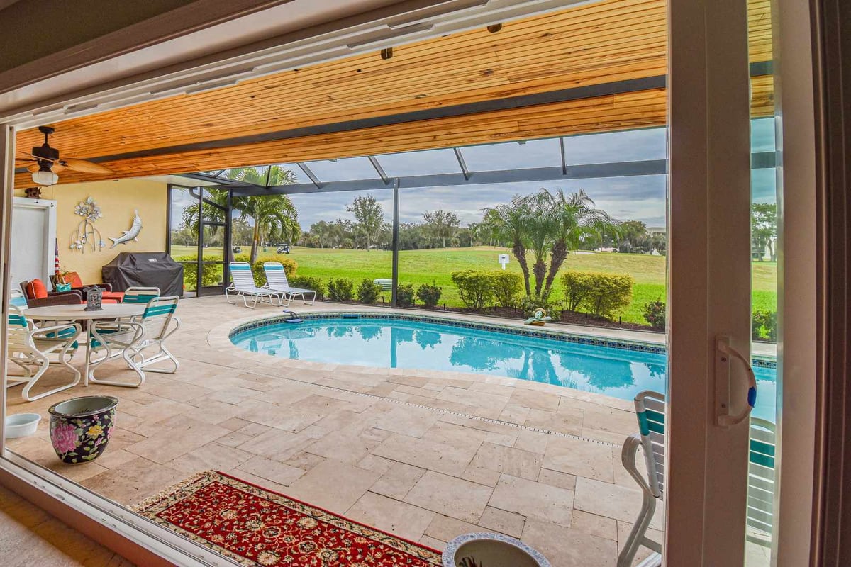 45th st west bradenton lanai pool view sliding door