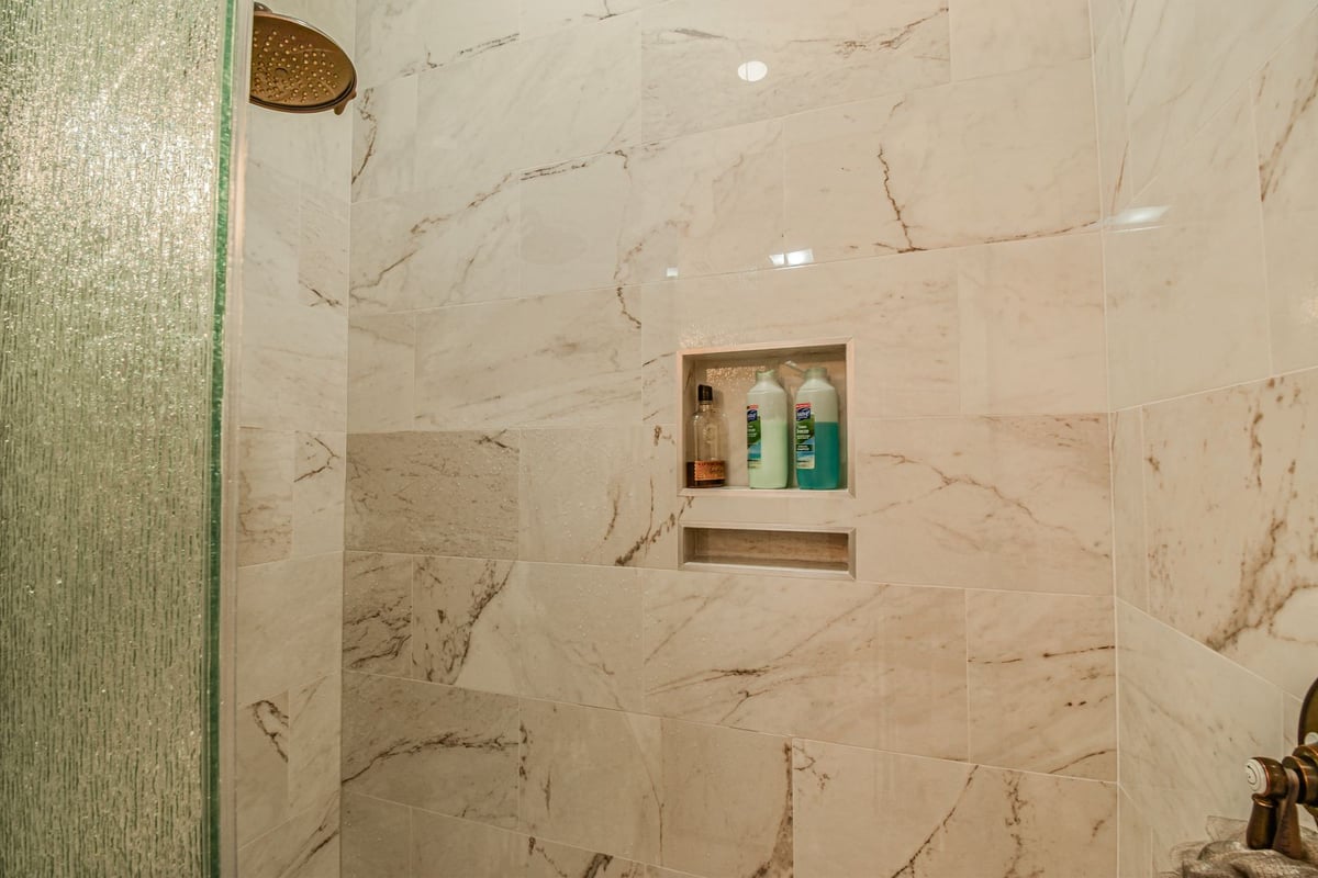 45th st west bradenton shower niche marble tile