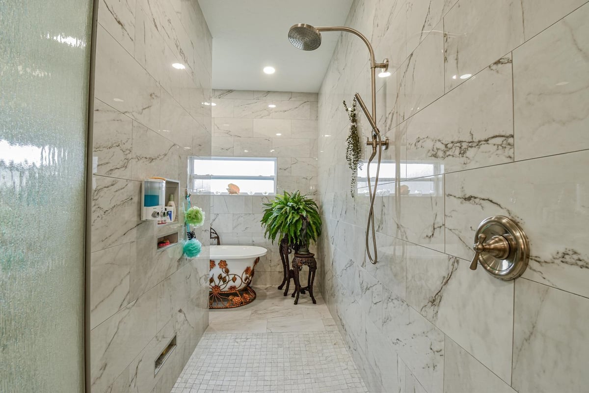 45th st west bradenton walk-in shower marble tile