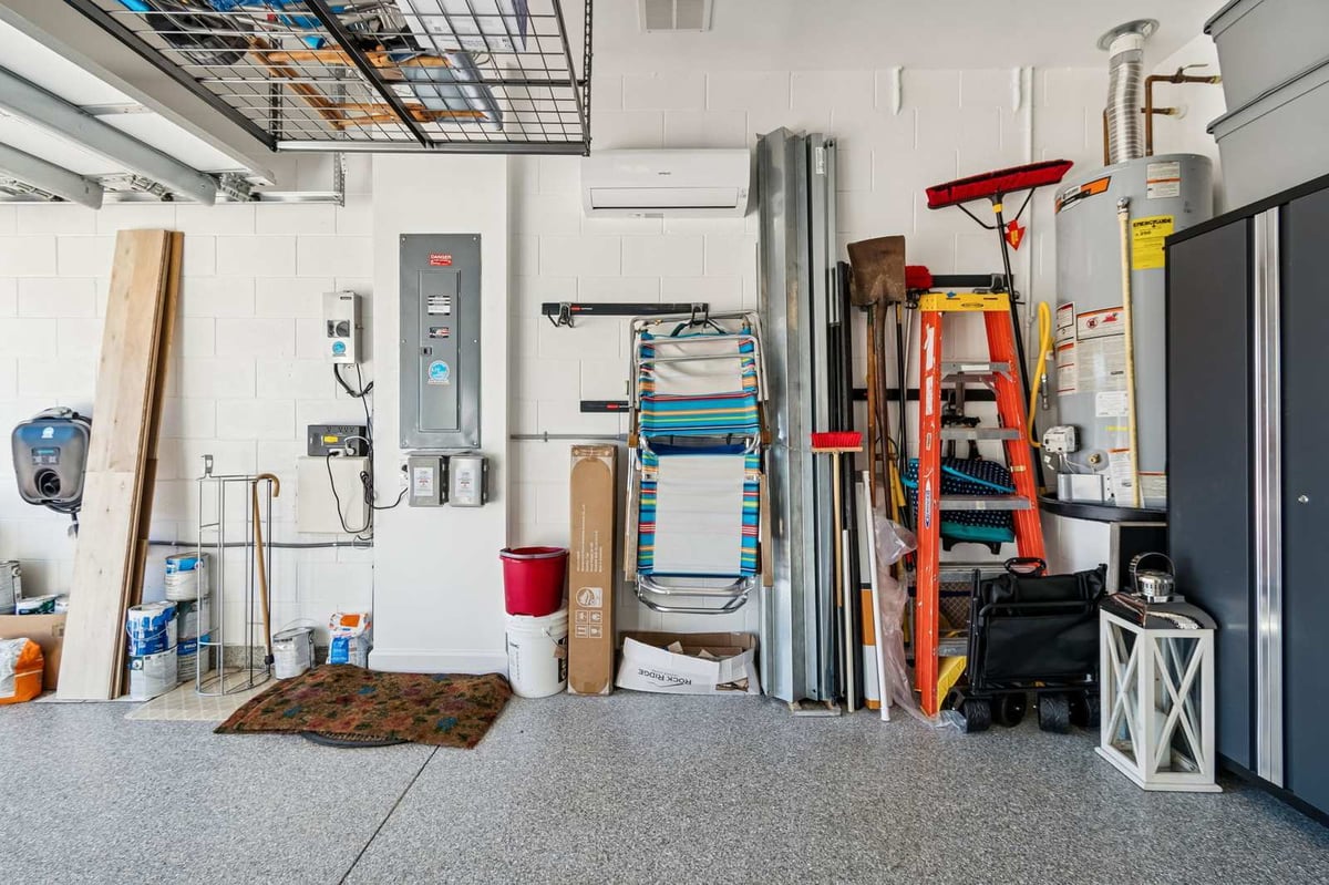 chester trail lakewood ranch garage wall storage water heater