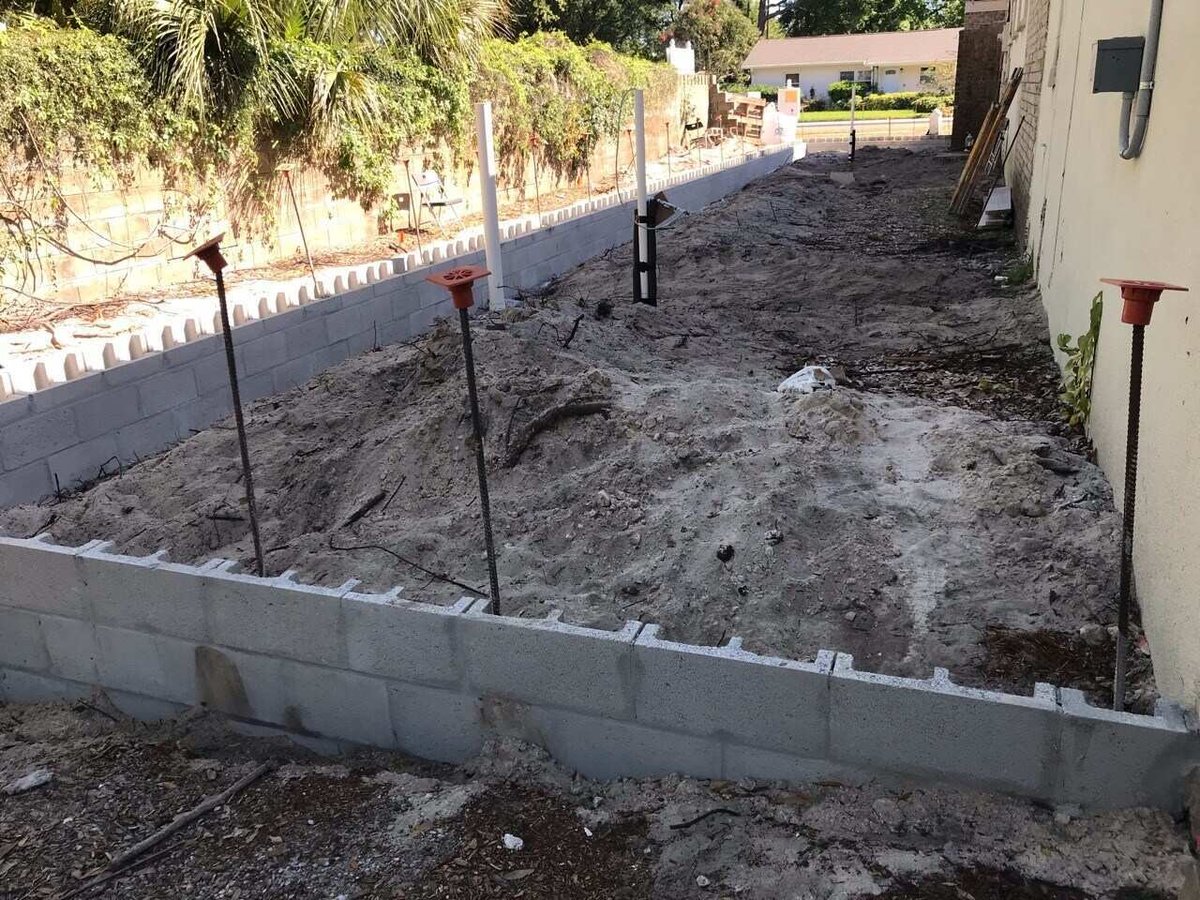 bradenton research center addition footer foundation poured