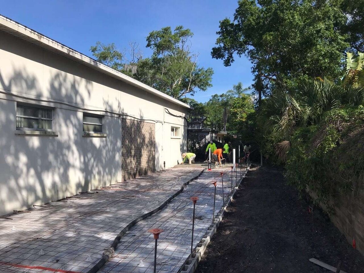bradenton research center adkins building construction sign slab pour