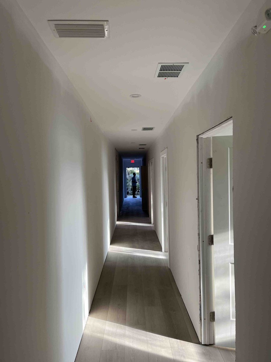bradenton research center hallway corridor completed