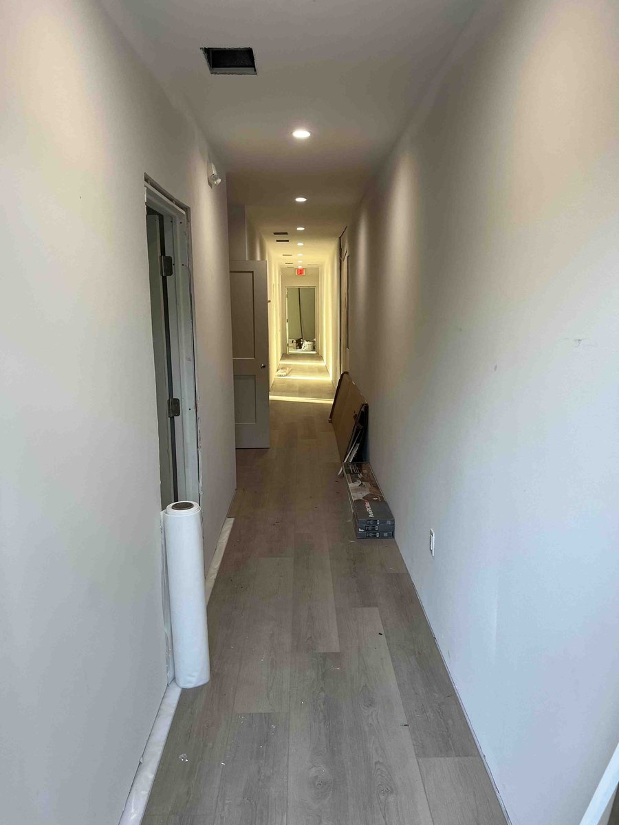bradenton-research-center-hallway-flooring-installation-progress