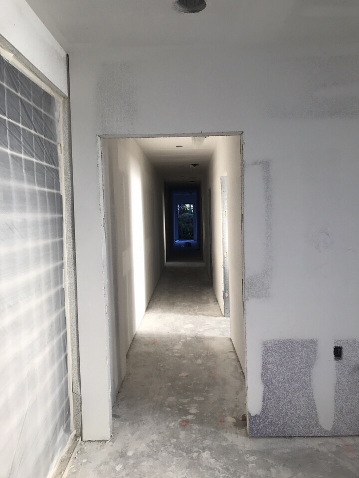 bradenton research center hallway glass block window corridor