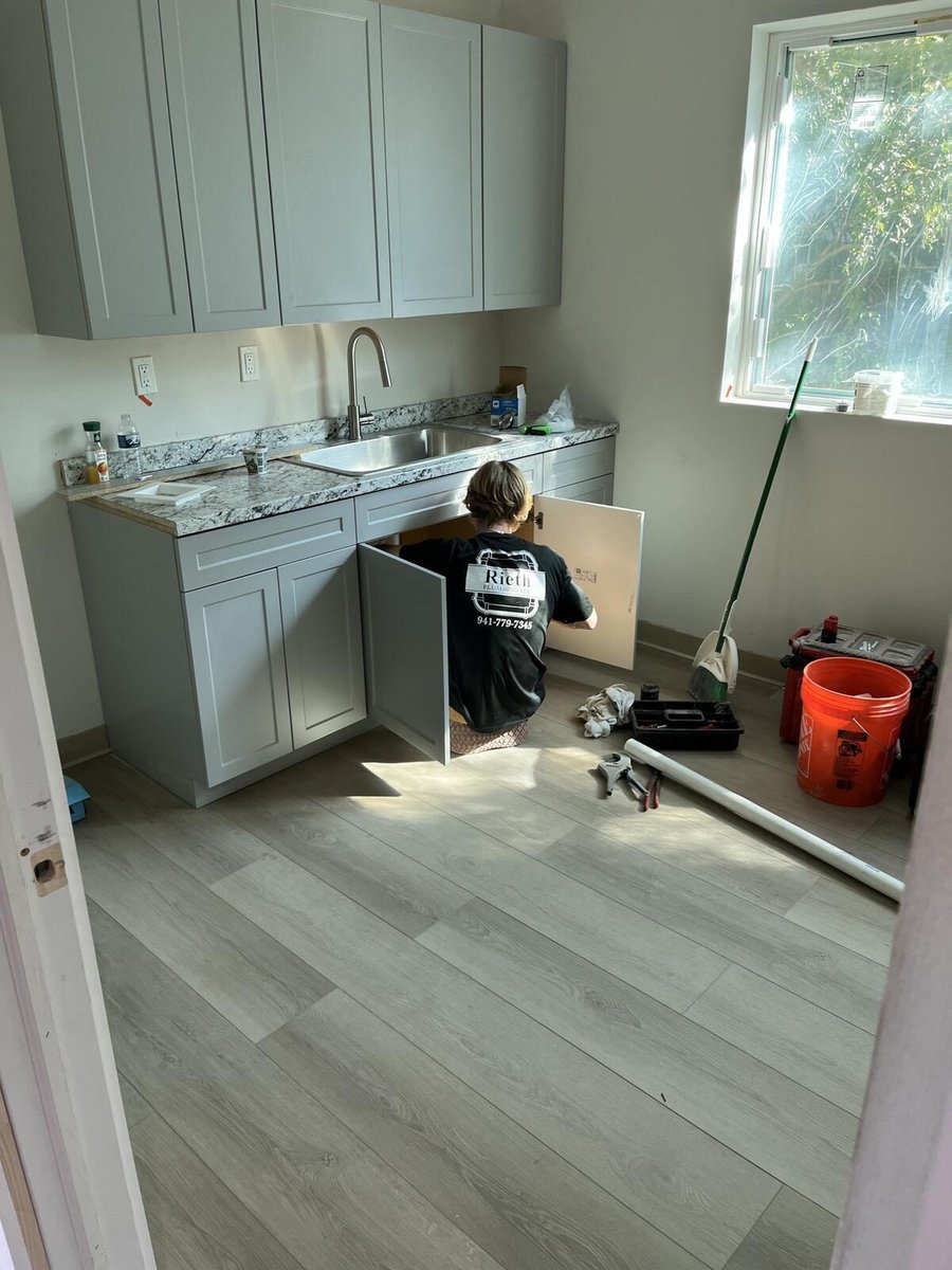 bradenton research center kitchen cabinet plumbing install