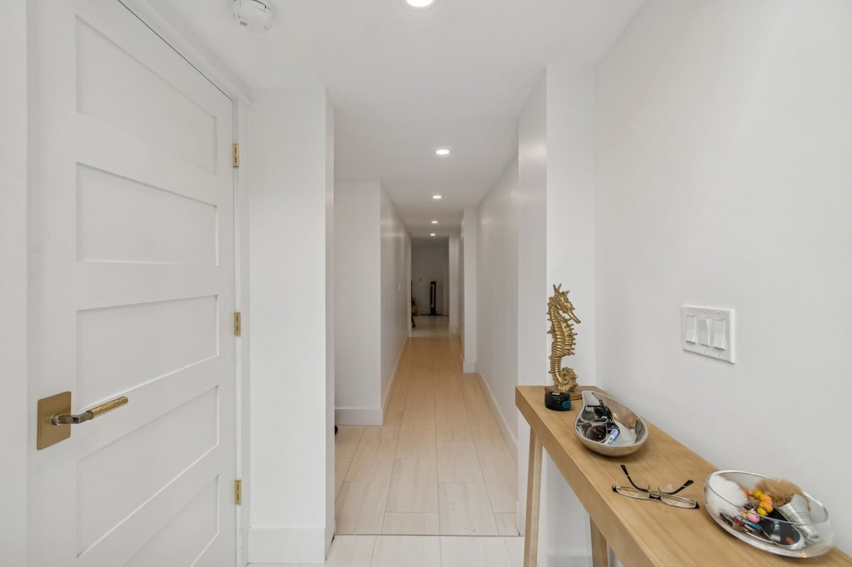 Interior Entry Hallway Light Wood Floors