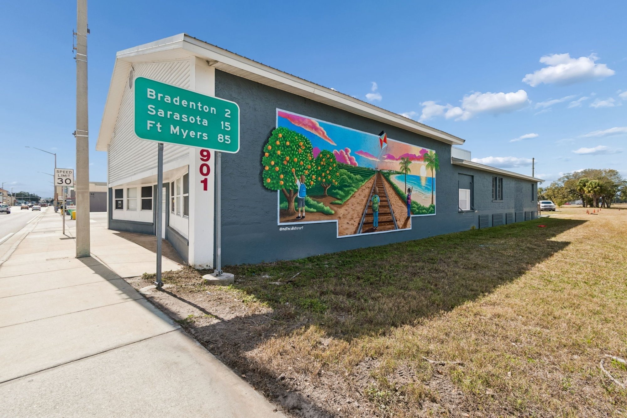 Palmetto_Commercial_Building_Side_Wall_Colorful_Florida_Railroad_Mural_901_Address